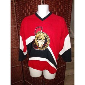 Starter Ottawa Senators Hockey Jersey Youth XL Nick Foligno Autograph